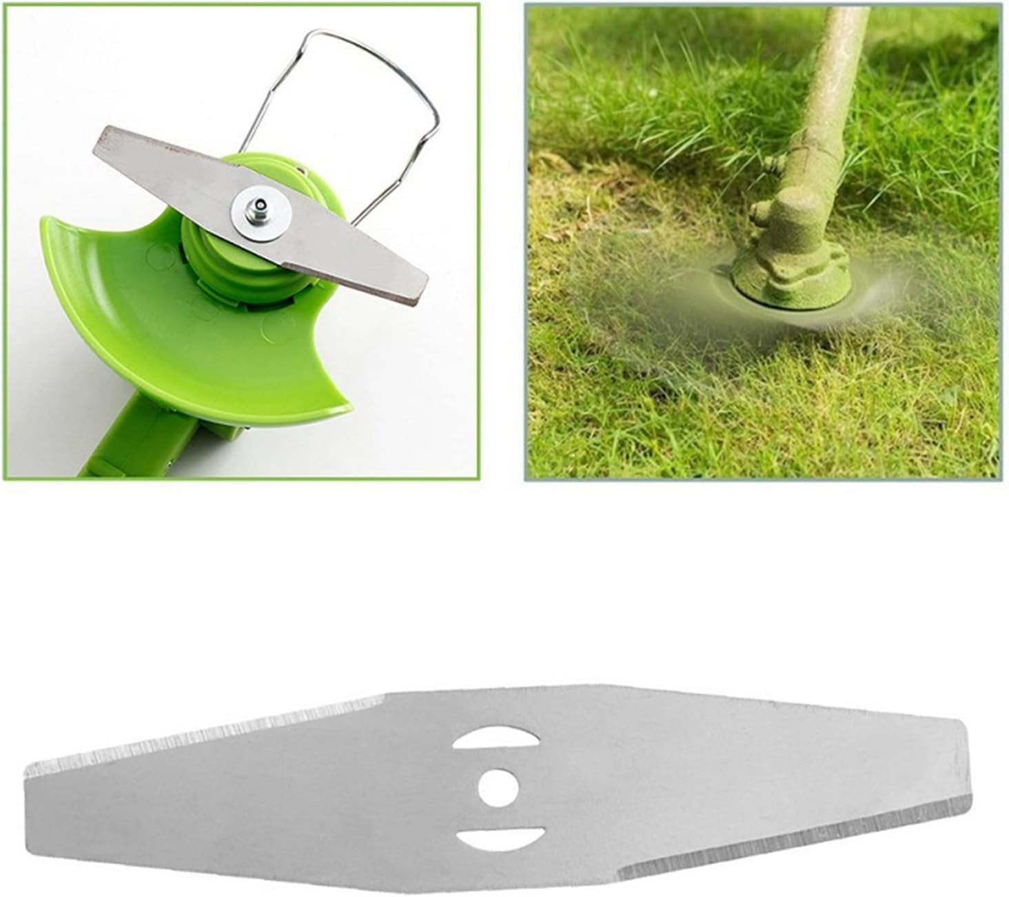 TOPINCN 5 cuchillas de repuesto para recortadora de césped, cuchilla de cabeza de cortacésped, cuchillas de acero eléctrico, herramientas de jardín