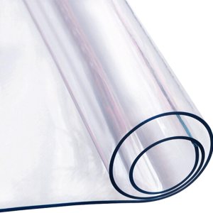 Protector de mesa transparente sin olor de 0.079 in de grosor para mesa de comedor, rollo de cubierta de mesa de plástico transparente, protector de Protector de mesa transparente sin olor de 0.079 in de grosor para mesa de comedor, rollo de cubierta de mesa de plástico transparente, protector de