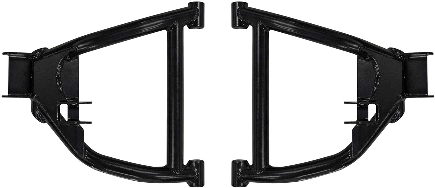 SuperATV Brazos A inferiores traseros de alta holgura para Yamaha VikingViking VI 2014+  Negro  Espacio libre adicional de 2.25″