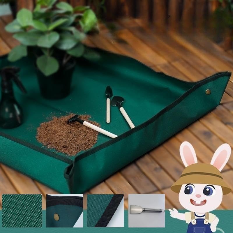 Pandairftr Tapete de plantación, tapete de trasplante, tapete para macetas, tapete de trasplante para plantas de interior, tapete de trasplante de