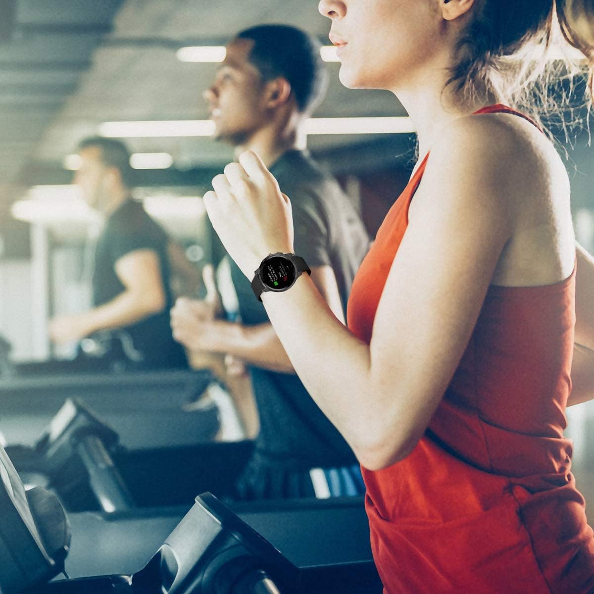 Paquete de 3 correas de reloj compatibles con Garmin Vivoactive 4SVenu 2S  Venu 3SVivomove 3S, 0.71 pulgadas, correa de repuesto de silicona suave