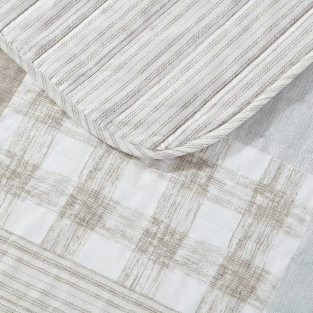 Nautica Juego de cama de algodón para cama de día, decoración del hogar para todas las estaciones, beige Clement
