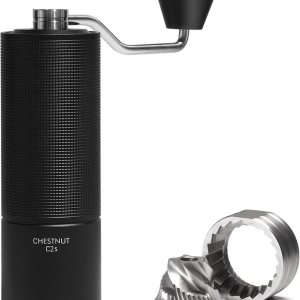 TIMEMORE Molinillo de café manual de acero inoxidable, molinillo de mano cónico para rebabas, castaño, C2S, capacidad de ajuste ajustable interna, TIMEMORE Molinillo de café manual de acero inoxidable, molinillo de mano cónico para rebabas, castaño, C2S, capacidad de ajuste ajustable interna,