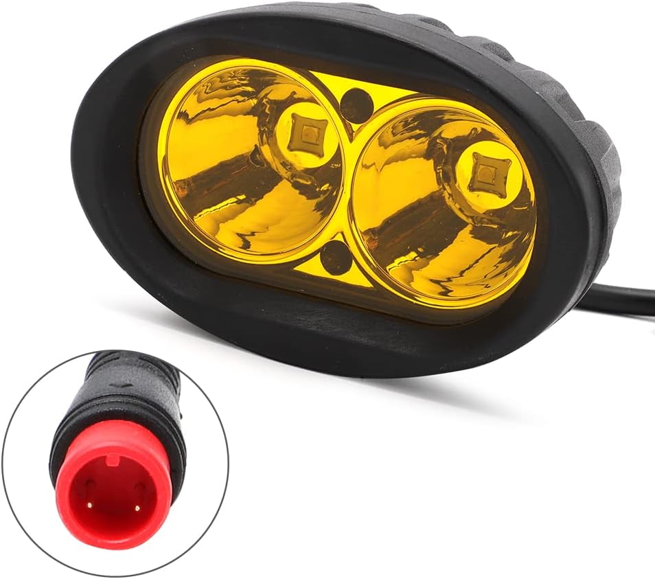 Luz de cabeza LED de alto rendimiento para bicicleta eléctrica Rad Power Bikes Mini Rover Expand Runner Plug & Play Off Road Vehículo Luces de