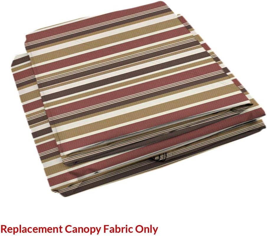 Garden Winds Signature Series – Cubierta superior de repuesto de dos niveles para cenador de 10 x 10 pulgadas, Stripe Canyon