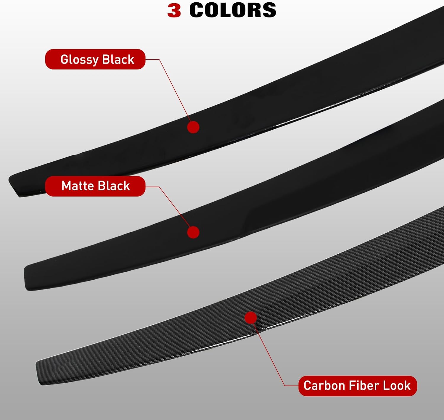 Acmex Alerón de maletero real compatible con A4 B8 2009-2012, estilo V High Kick Duckbill (estilo negro brillante)