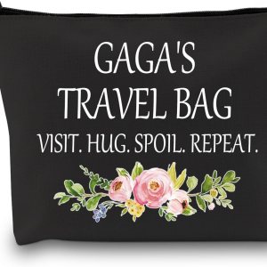 Gaga Gift Gaga Bolsa de maquillaje Gaga Regalo de Apreciación de la Abuela Neceser de Viaje para Gaga, Viajes de Gaga Negro, Moderno Gaga Gift Gaga Bolsa de maquillaje Gaga Regalo de Apreciación de la Abuela Neceser de Viaje para Gaga, Viajes de Gaga Negro, Moderno