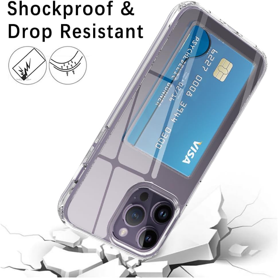 ZIYE Funda tipo cartera diseñada para iPhone 15 Pro Max, funda 15 Pro Max con tarjetero (tiene 1 tarjeta), bolsillo antiarañazos, antiarañazos,