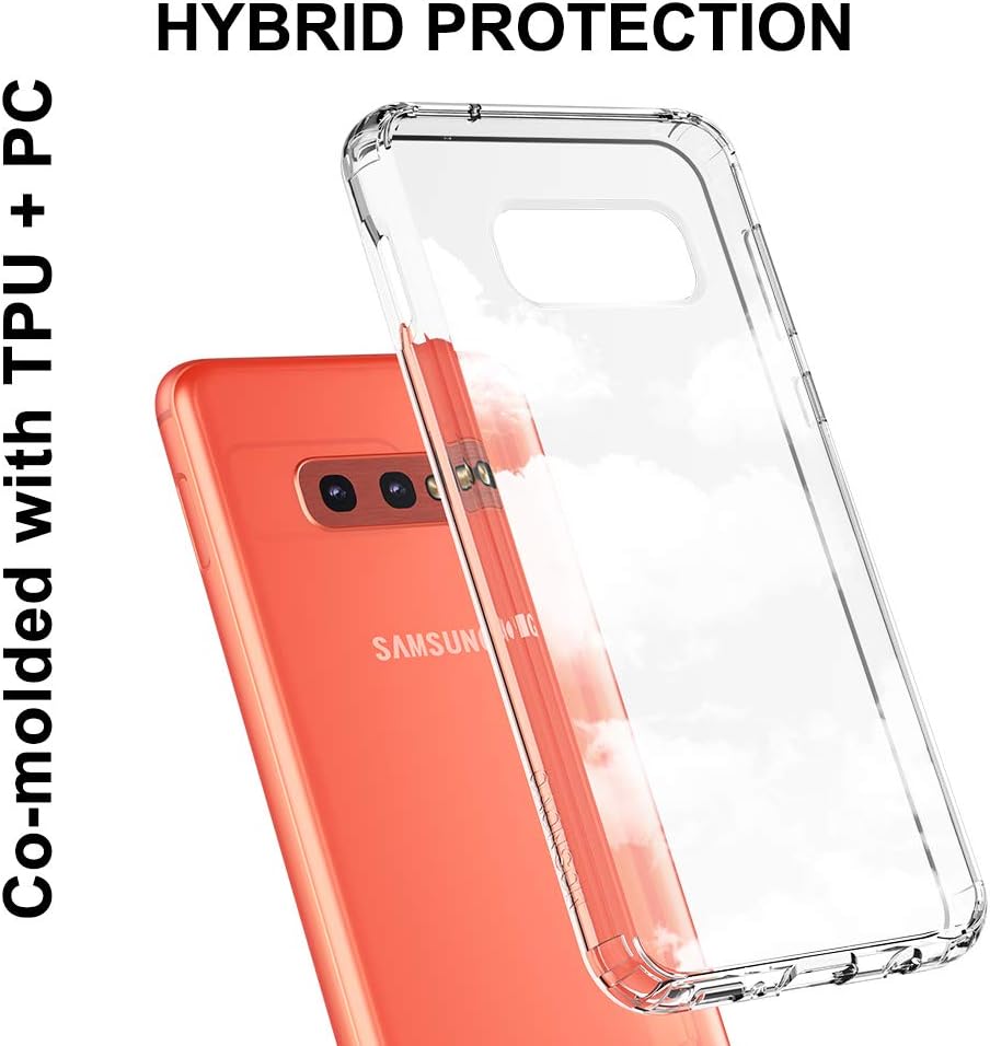 MOSNOVO Funda diseñada para Galaxy S10e, protección contra caídas de grado militar de 6.6 pies Funda transparente a prueba de golpes para Samsung