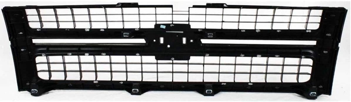Perfit Liner Nueva parrilla frontal de plástico cromado negro mate compatible con Chevy Silverado 2500HD 3500HD 3500HD LT LTZ 25825521 GM1200608