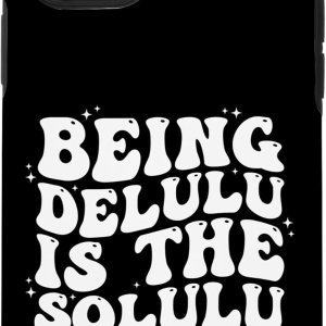 Carcasa retro divertida para iPhone 11 Pro Being Delulu Is The Solulu Carcasa retro divertida para iPhone 11 Pro Being Delulu Is The Solulu