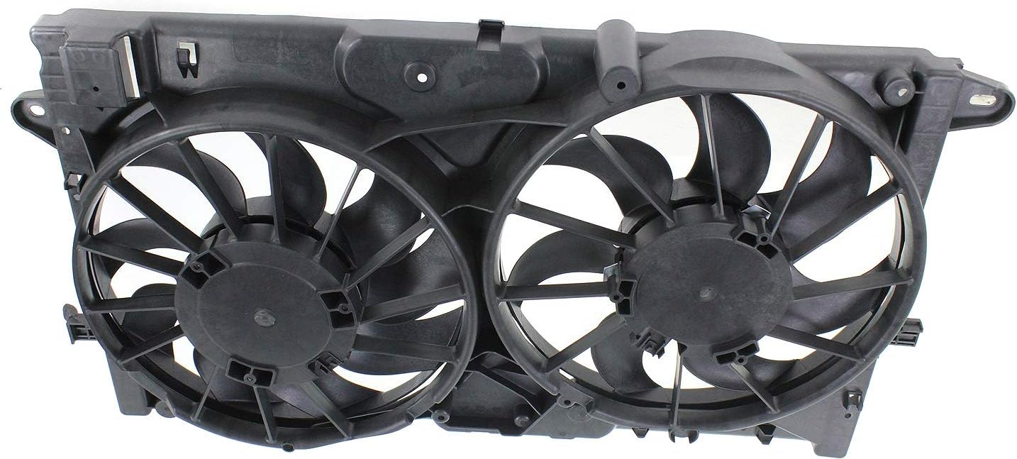 Garage-Pro Conjunto de ventilador de refrigeración para CHEVROLET MALIBUMALIBU LIMITED 2013-2016  IMPALA 2014-2018 Dual Fan (Motor Impala- 2.5L)