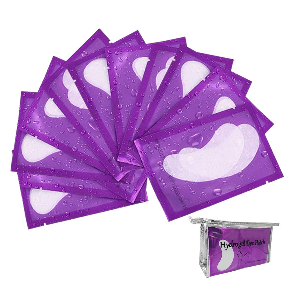 100 pares de parches de gel para extensiones de pestañas, extensiones de pestañas, hidrogel debajo de los ojos, suministros de máscara de ojos de