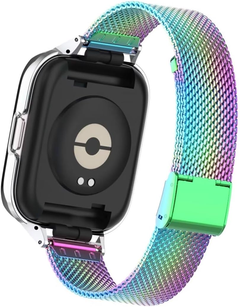 Compatible con Xiaomi Redmi Watch 3 Active Bandas, correa de repuesto de metal de acero inoxidable para reloj inteligente Redmi Watch 3 Active Smart