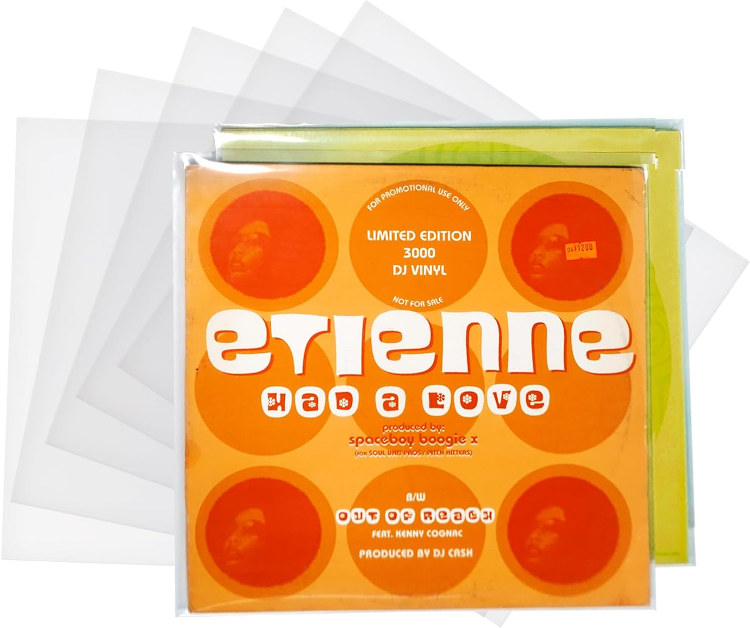 sdroceRyaM Fundas exteriores para discos de vinilo de 7 pulgadas, 50 unidades, transparentes antiestáticas, cubiertas de álbum LP para protección de