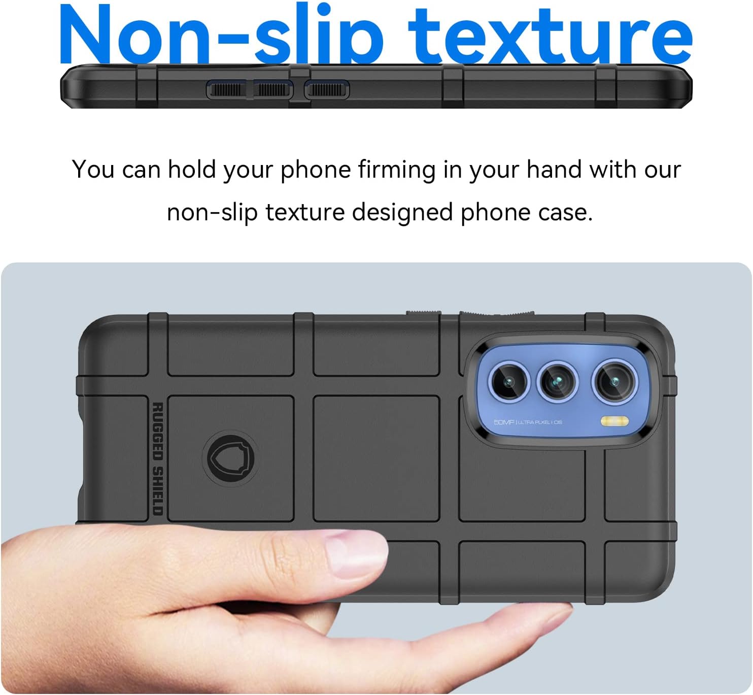 Monwutong Funda delgada para Motorola Edge 30, resistente funda protectora con protección de grado militar a prueba de golpes y lente de cámara para