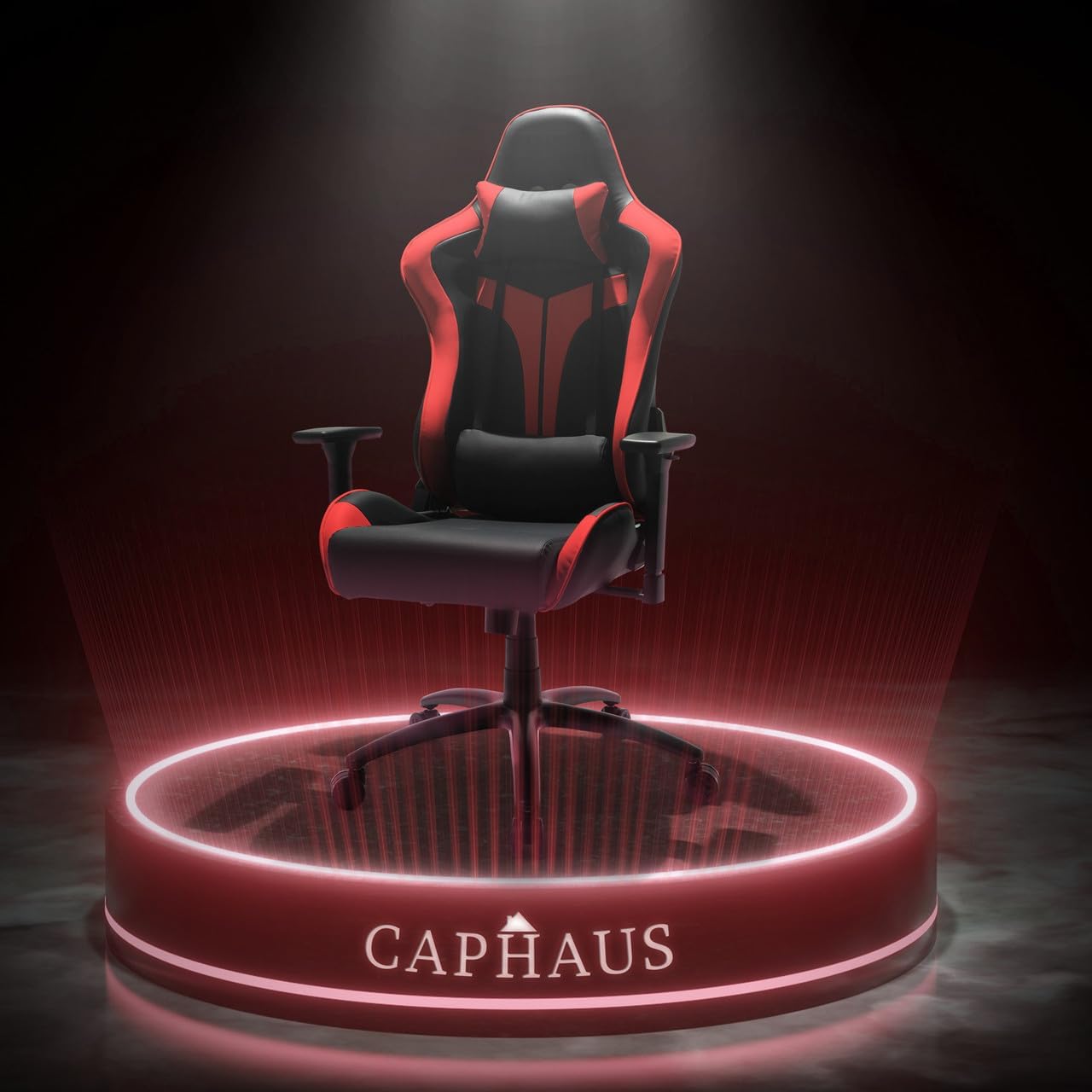 CAPHAUS Silla para juegos de grado comercial, cilindro mejorado y reposabrazos 3D, Silla ergonómica de videojuegos, Silla de oficina de altura