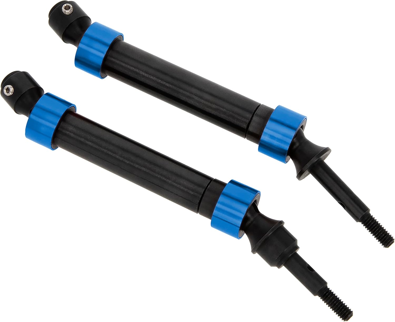 DKKY – Eslinga de metal CVD frontal de acero para RC 110 Slash 4×4 Rustler 4X4 Stampede 4×4 Kit de camión de campo corto #6852 (azul, 2 delanteros)