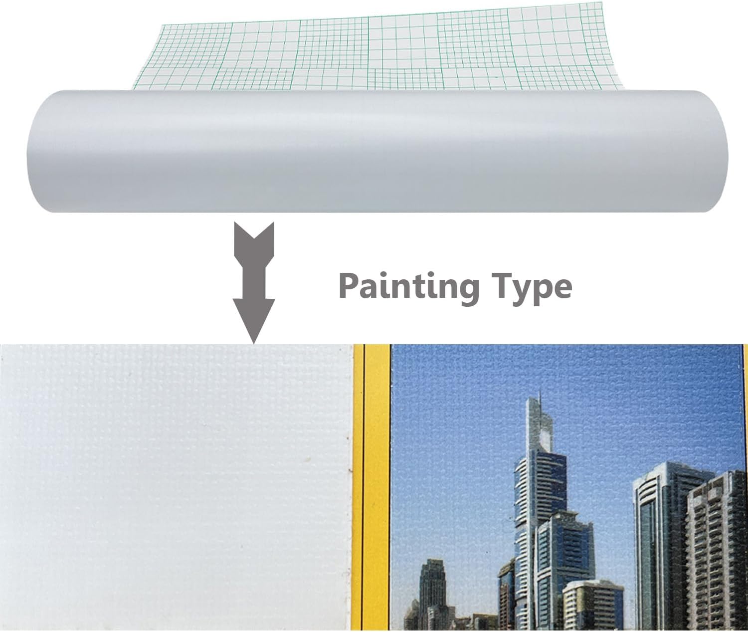 Película de laminación en frío, rollo de vinilo autoadhesivo para fotos e imágenes, 25 pulgadas x 31 yardas (tipo de pintura)