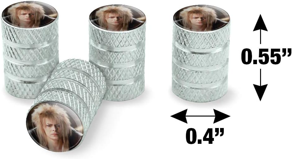 Laberinto Goblin King David Bowie Retrato Llanta Llanta Llanta Tapones de Válvula de Aluminio