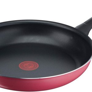 T-fal B55906 Frying Pan, 11.0 inches (28 cm), Compatible with Gas Stoves, Cranberry Red Frying Pan, Non-Stick, Red T-fal B55906 Frying Pan, 11.0 inches (28 cm), Compatible with Gas Stoves, Cranberry Red Frying Pan, Non-Stick, Red