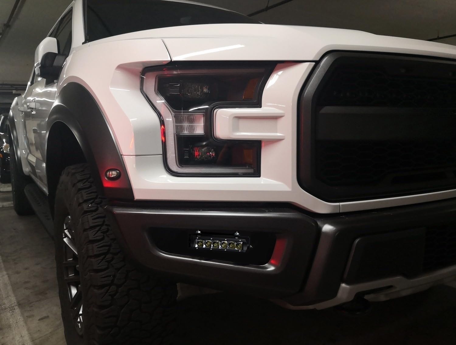 iJDMTOY Kit de barra de luz antiniebla LED SR de 30 W compatible con Ford Raptor 2017-2020, incluye barras de luz LED de una fila de alta potencia