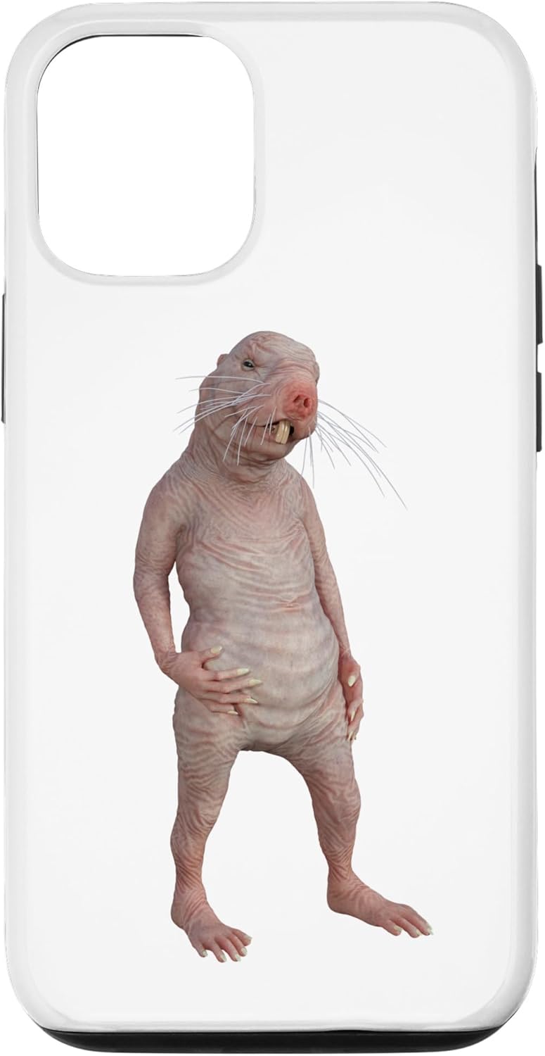 Funda para iPhone 13 Pro Live Weird Funny Naked Mole Rat Strange Animal