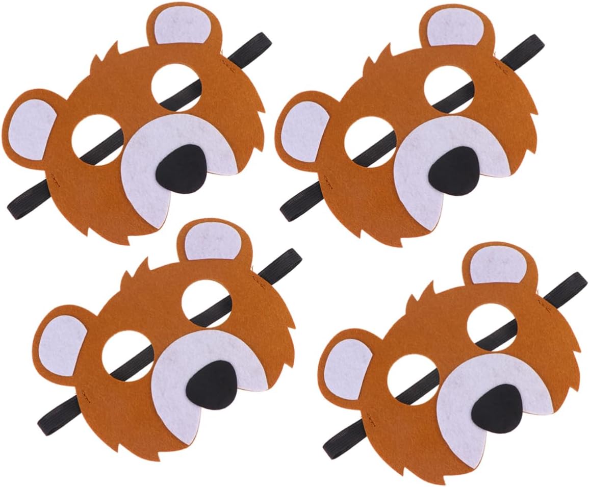 Toyvian Máscaras de animales para niños, 12 unidades, máscaras de animales para niños, máscaras con forma de animal, accesorios de rendimiento para