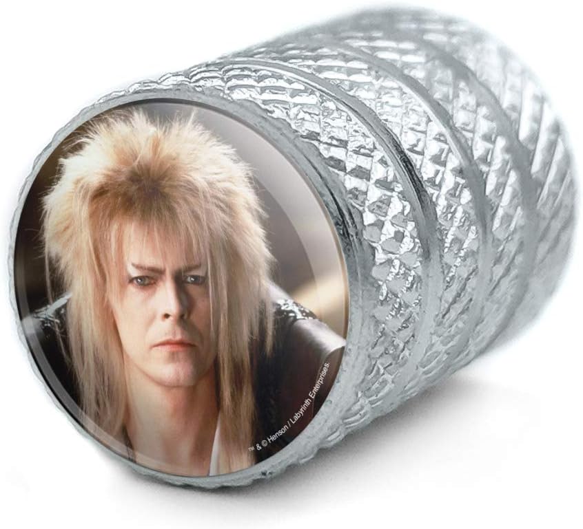 Laberinto Goblin King David Bowie Retrato Llanta Llanta Llanta Tapones de Válvula de Aluminio