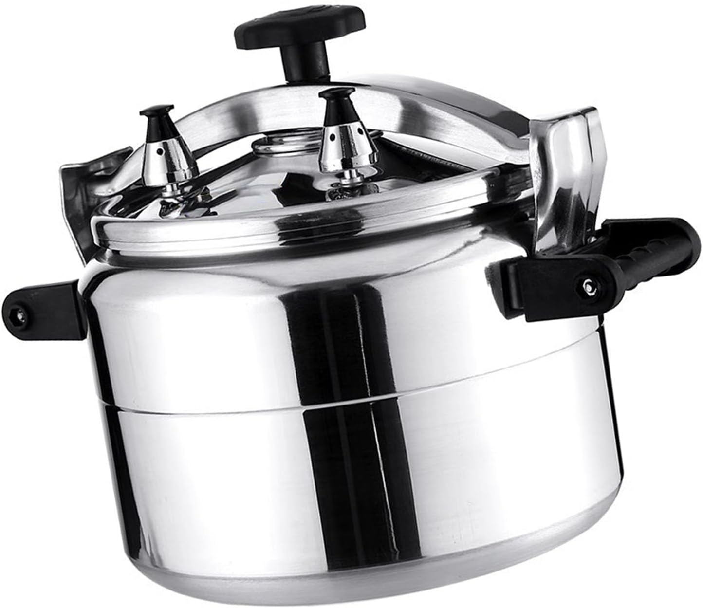 Alaaner Olla a presión a prueba de explosiones de aleación de aluminio, cocina segura, utensilios de cocina de gran capacidad para estufa de gas (4L