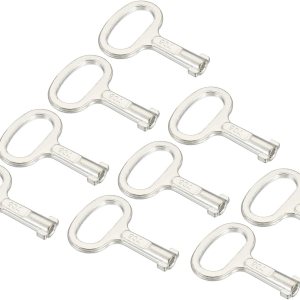 PATIKIL Llave inglesa con forma de llave, paquete de 8 llaves de interruptor de medidor de agua a gas para gabinete eléctrico para cerradura de PATIKIL Llave inglesa con forma de llave, paquete de 8 llaves de interruptor de medidor de agua a gas para gabinete eléctrico para cerradura de