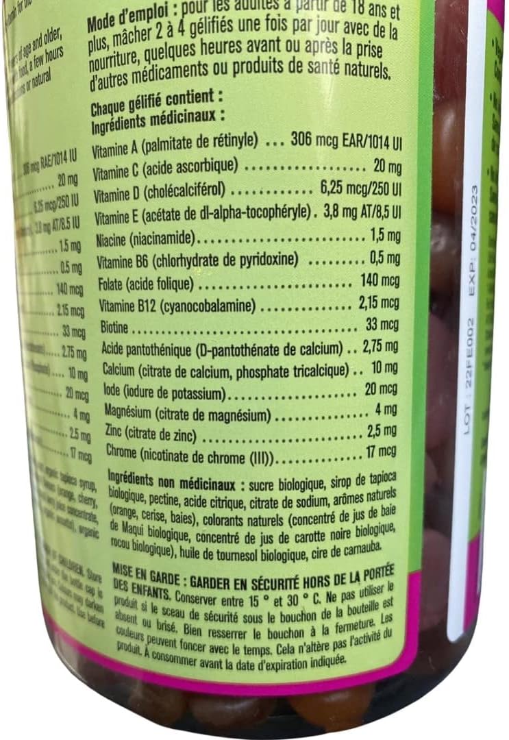 Kirkland Signature Gomitas multivitamínicas para adultos, 250 gomitas