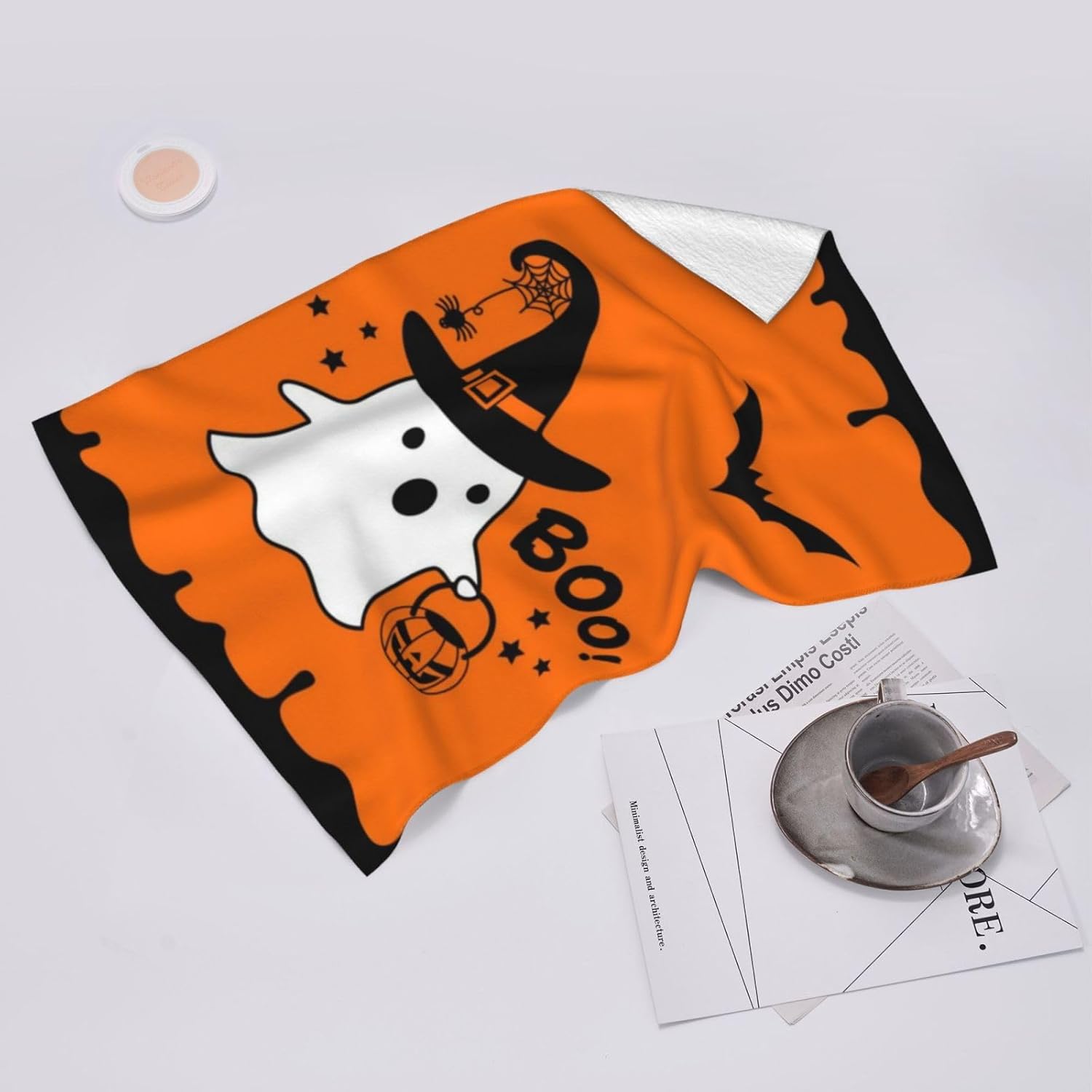 Aemca Juego de 1 toallas de mano para baño, juego de toallas de baño pequeñas y suaves fantasmas, paños decorativos para cocina, gimnasio, spa,