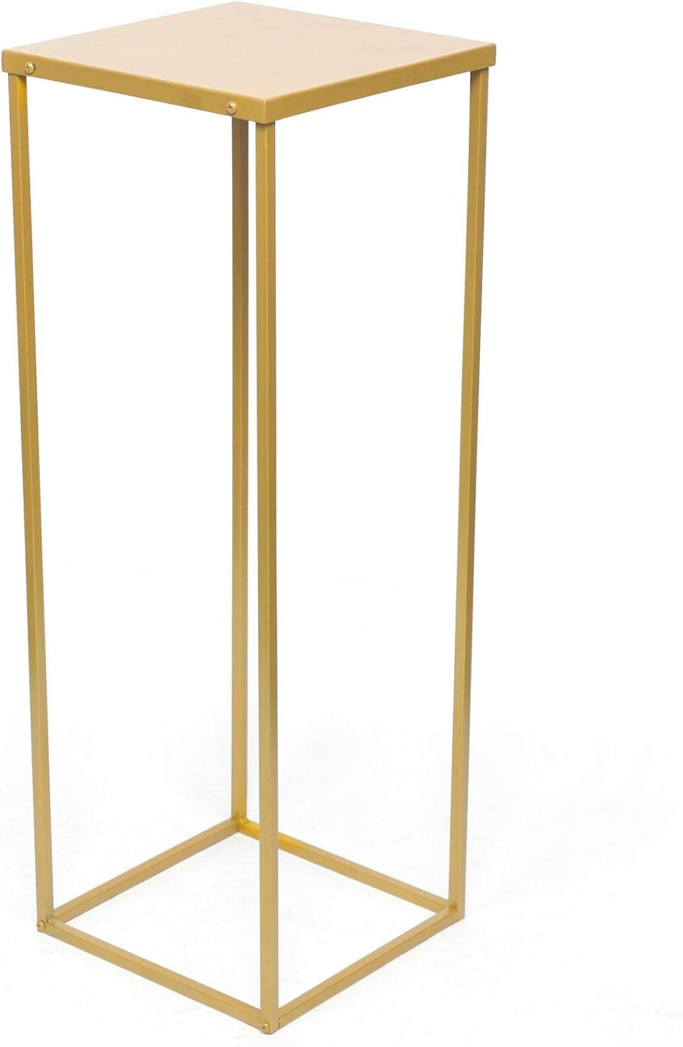 Columna de jarrón dorado para boda, soporte de metal para flores, soporte geométrico de columna para boda, fiesta, cena, centro de mesa, jarrones de