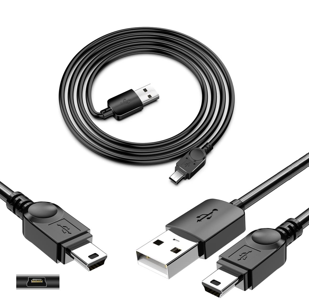 Dash Cam Charger Cable GPS Navigator Charger Cable for car Cable for car Dash Camera Mini USB dc 12V-24V car Charger Adapter Power Cable for car Dash