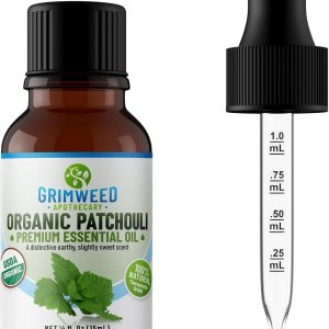 Aceite esencial de pachulí orgánico USDA  Grado terapéutico  Aceite difusor  100% natural  con cuentagotas de vidrio Aceite esencial de pachulí orgánico USDA  Grado terapéutico  Aceite difusor  100% natural  con cuentagotas de vidrio