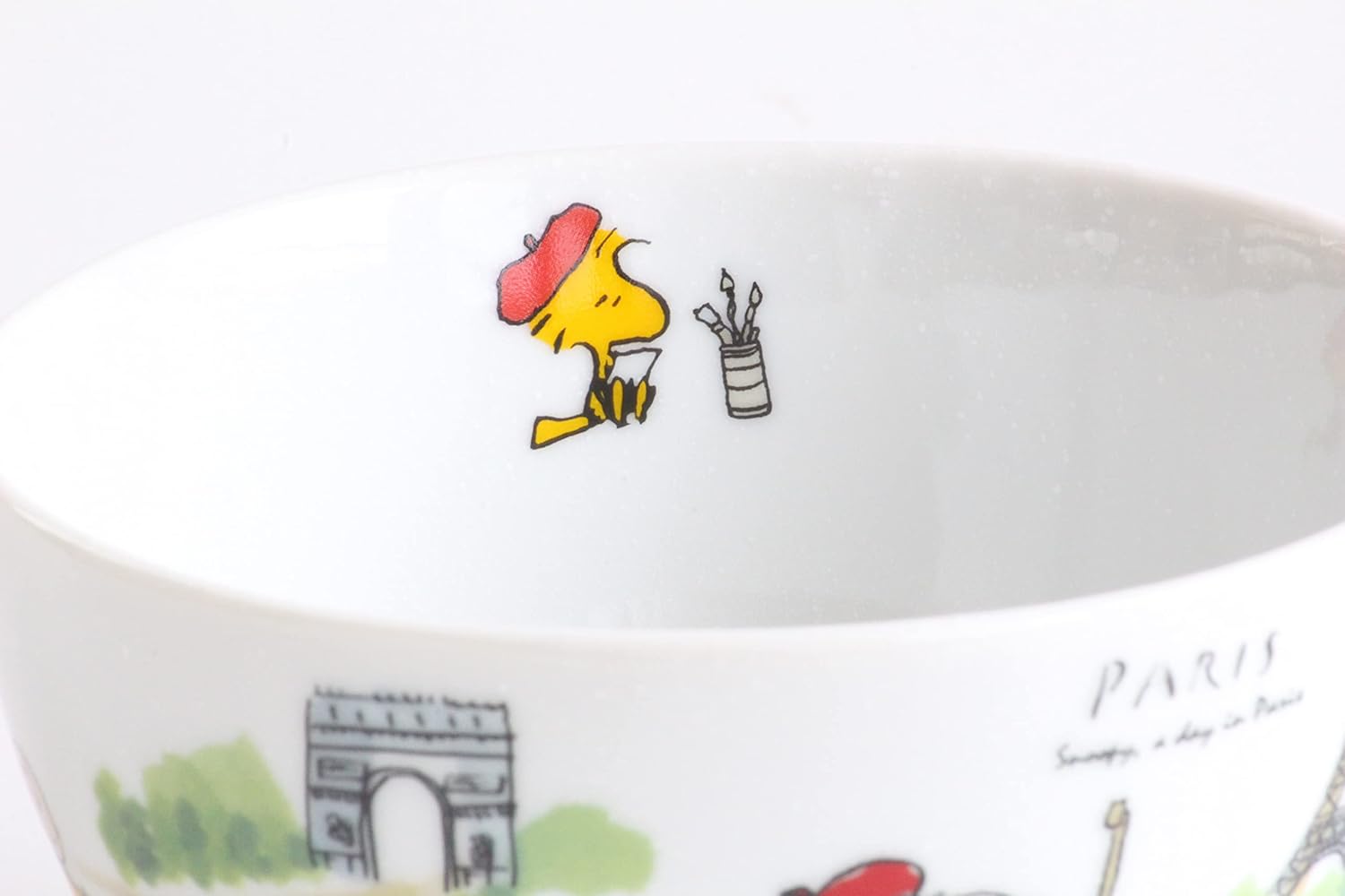 (Shimizutougyou) London Paris Snoopy Bowl, Set of 2