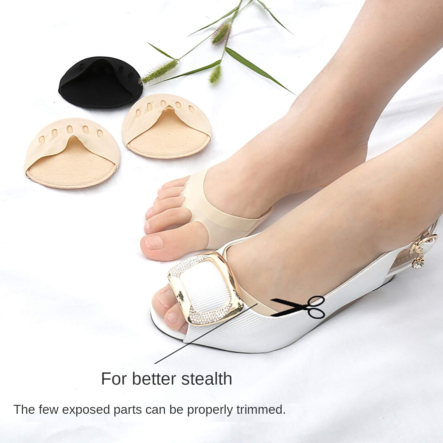Metatarsa – Almohadillas para pies (3 pares) reutilizables, suaves, almohadillas para el antepié para mujeres, prevención del dolor, alivio del