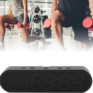 Temporizador de gimnasio portátil, temporizador de fitness con función de recordatorio de batería baja, temporizador de entrenamiento multifuncional Temporizador de gimnasio portátil, temporizador de fitness con función de recordatorio de batería baja, temporizador de entrenamiento multifuncional