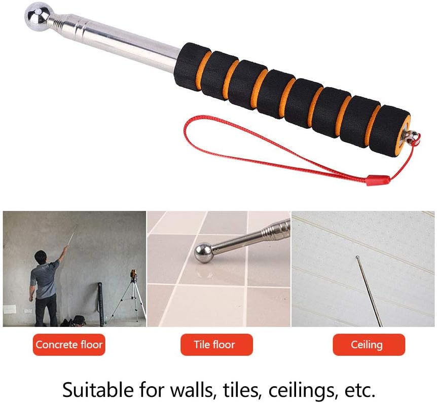 Martillo de tambor vacío a prueba de golpes con mango de esponja Herramienta de inspección de azulejos portátil Azulejos Herramienta de hardware de