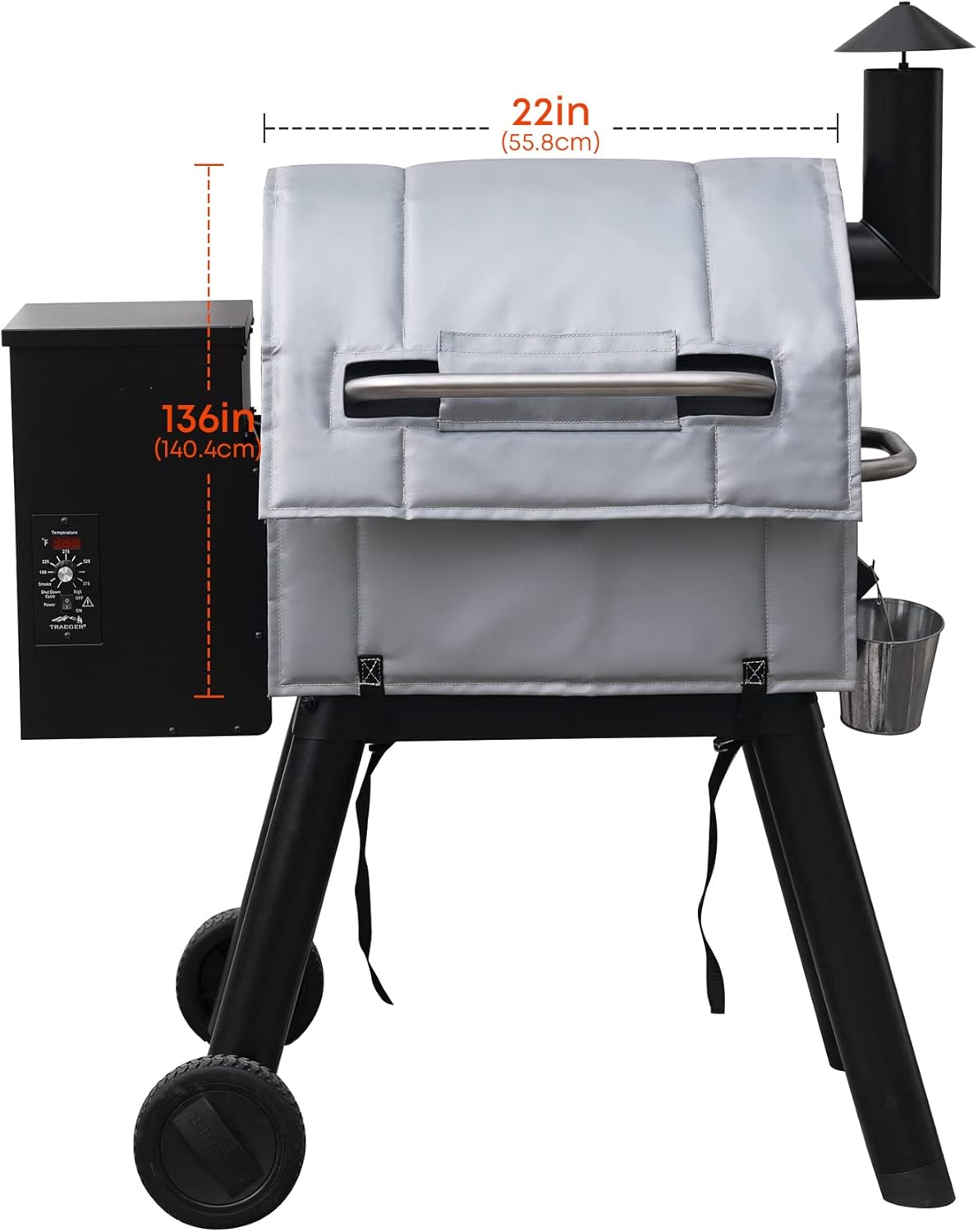 Stanbroil Manta aislante para Traeger Pro 575, Ironwood 650, 22 Series, Pro 20 y Lil’ Tex Elite Grill, manta duradera para parrilla para ahumar en