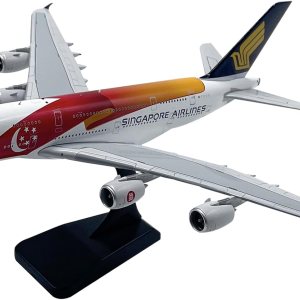 Modelo de aleación de avión fundido a presión, modelo de avión 1400 Singapore Airlines A380-800, juguetes y decoraciones para adultos, 7.9 x 4.6 Modelo de aleación de avión fundido a presión, modelo de avión 1400 Singapore Airlines A380-800, juguetes y decoraciones para adultos, 7.9 x 4.6