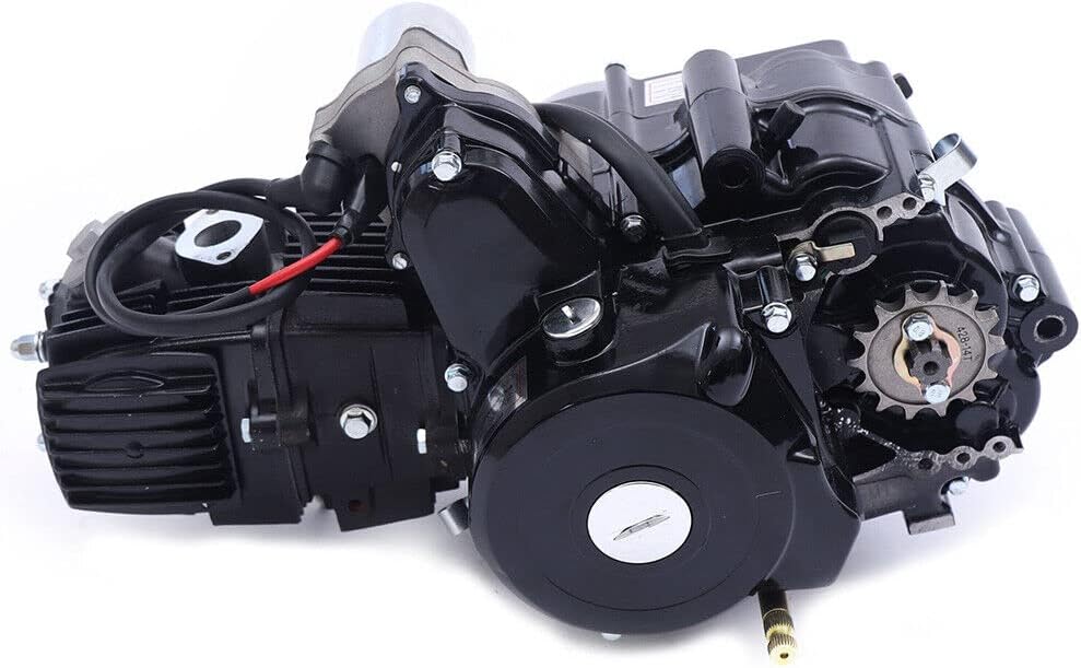 CNCEST Kit de motor de motor de 4 tiempos de 125 CC – Motor de motor de 2 válvulas refrigerado por aire de un solo cilindro con arranque de pedal