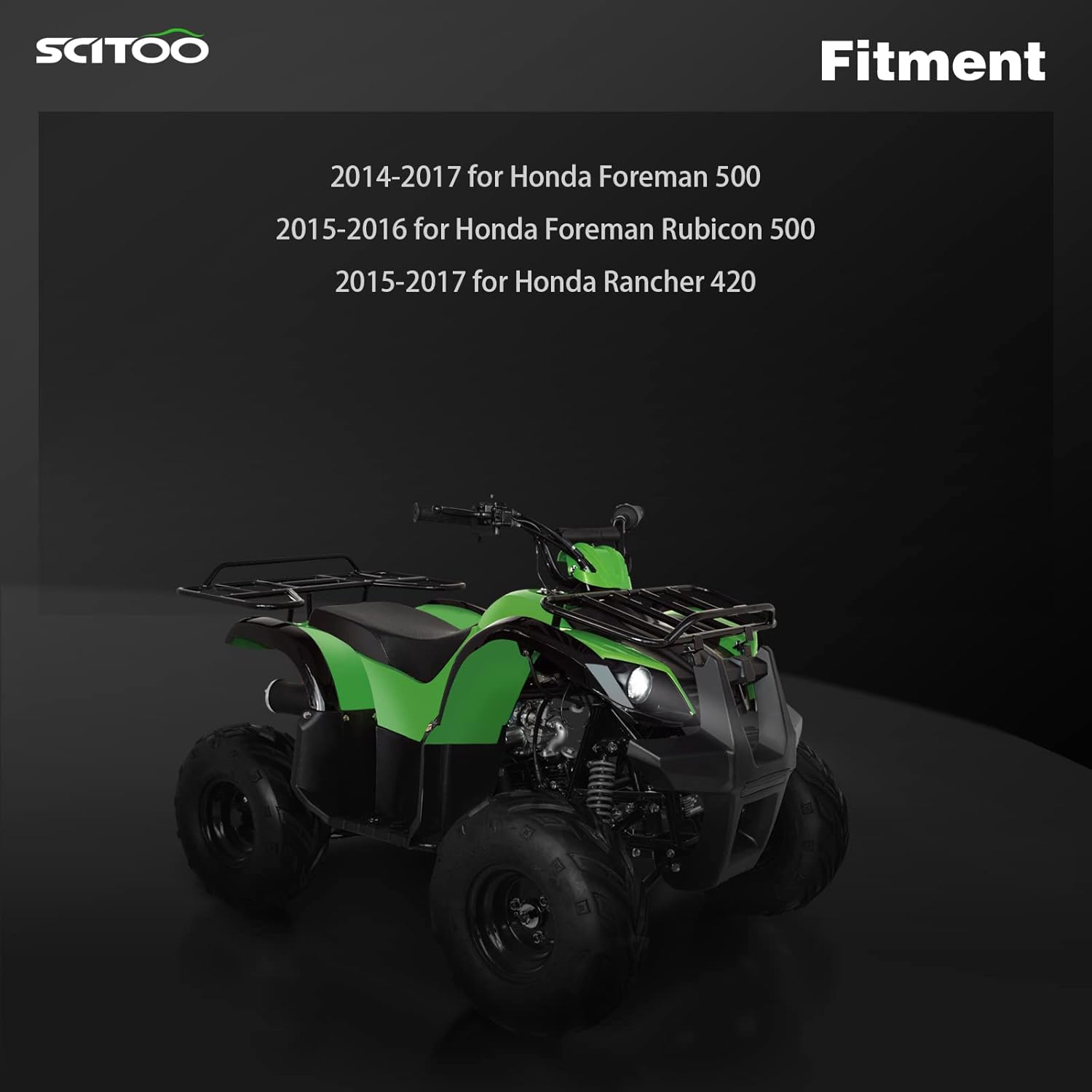 SCITOO Eje delantero CV apto para Honda Foreman 500 2015-2016 para Honda Foreman Rubicon 500 2015-2017 para Honda Rancher 420 Eje de transmisión
