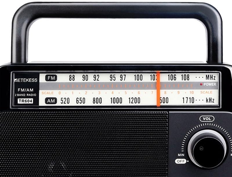 Radio AM FM portátil enchufe en transistor de radio alimentado por baterías 3 D o CA 220V para personas mayores y el hogar