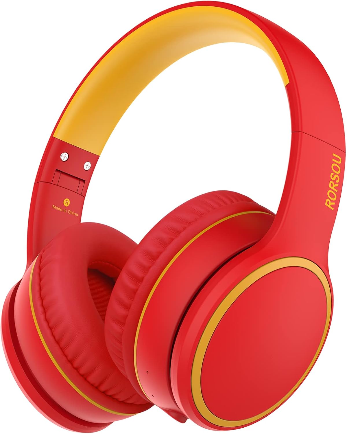 RORSOU B10 – Auriculares inalámbricos Bluetooth sobre la oreja, ligeros y plegables con micrófono, tiempo de reproducción de 50 horas, control de