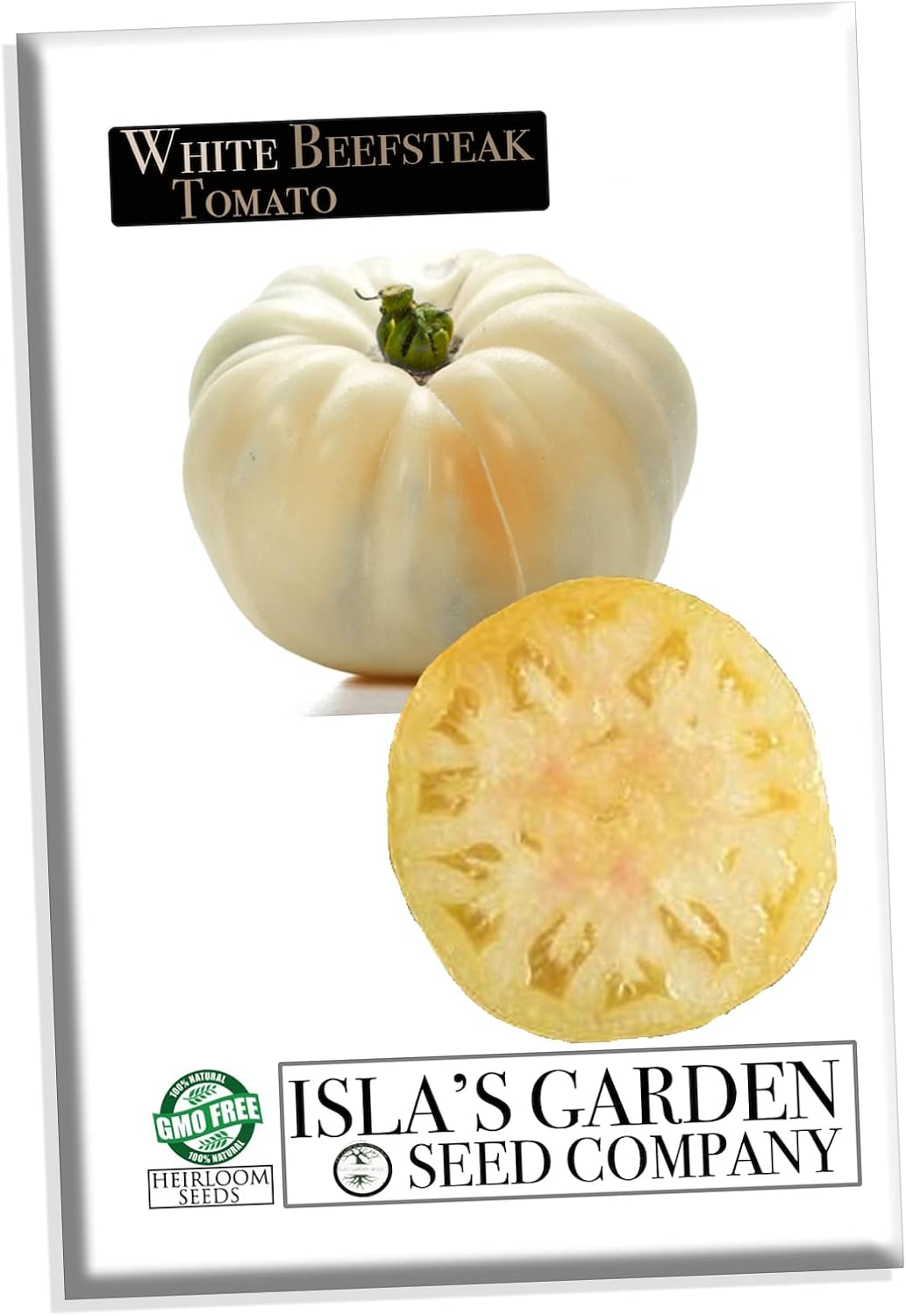 Semillas de tomate “blancas” para plantar, más de 50 semillas tradicionales por paquete, semillas de jardín de Isla (semillas de jardín de Isla),