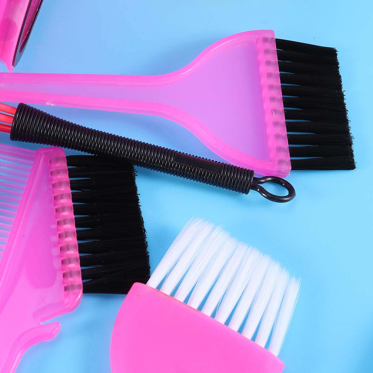 Beaupretty Kit de coloración de tinte para el cabello de 6 piezas con cuenco de color de cabello, cepillo de teñido de cabello, kit de herramientas
