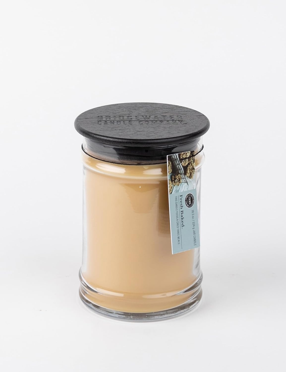 Bridgewater Candle Vela en tarro perfumado de mezcla de cera de soja grande de 18 oz – recién horneado
