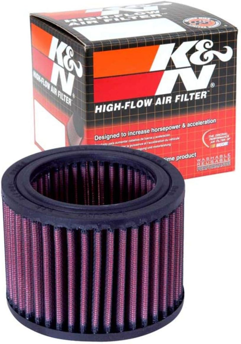 K&N Filtro de aire del motor Alto rendimiento, Premium, Filtro de aire Powersport Se adapta a BMW 1993-2006 (R1150R, R1150R Rockster, R850R,